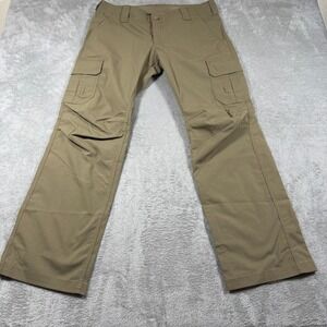 Under Armour Storm Tactical Cargo Pants Women 14 Brown Loose Fit Ripstop